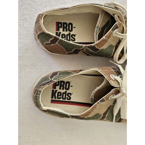 PRO-KEDS FOR J CREW ROYAL LO CAMO CANVAS SNEAKERS Size 13 - Picture 4 of 10